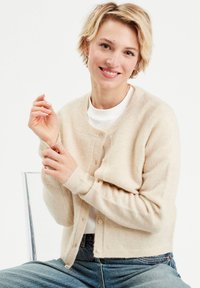 Cache Cache GEKNÖPFTE MIT LANGEN ÄRMELN - Gilet - ecru