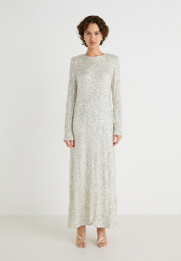 SEQUINS DRESS - Occasion wear - silver