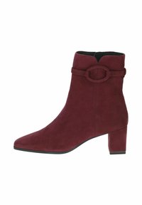 Unselected, bordeaux suede