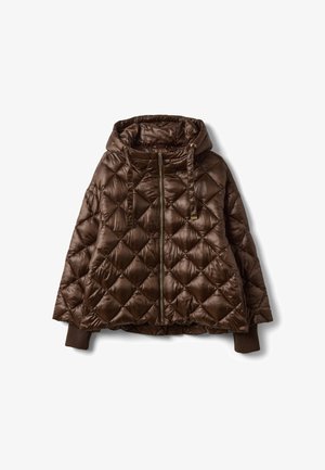 Stefanel, JACKET WITH ZIP AND HOOD, OVERSIZED FIT.. - Chaqueta de invierno - brown