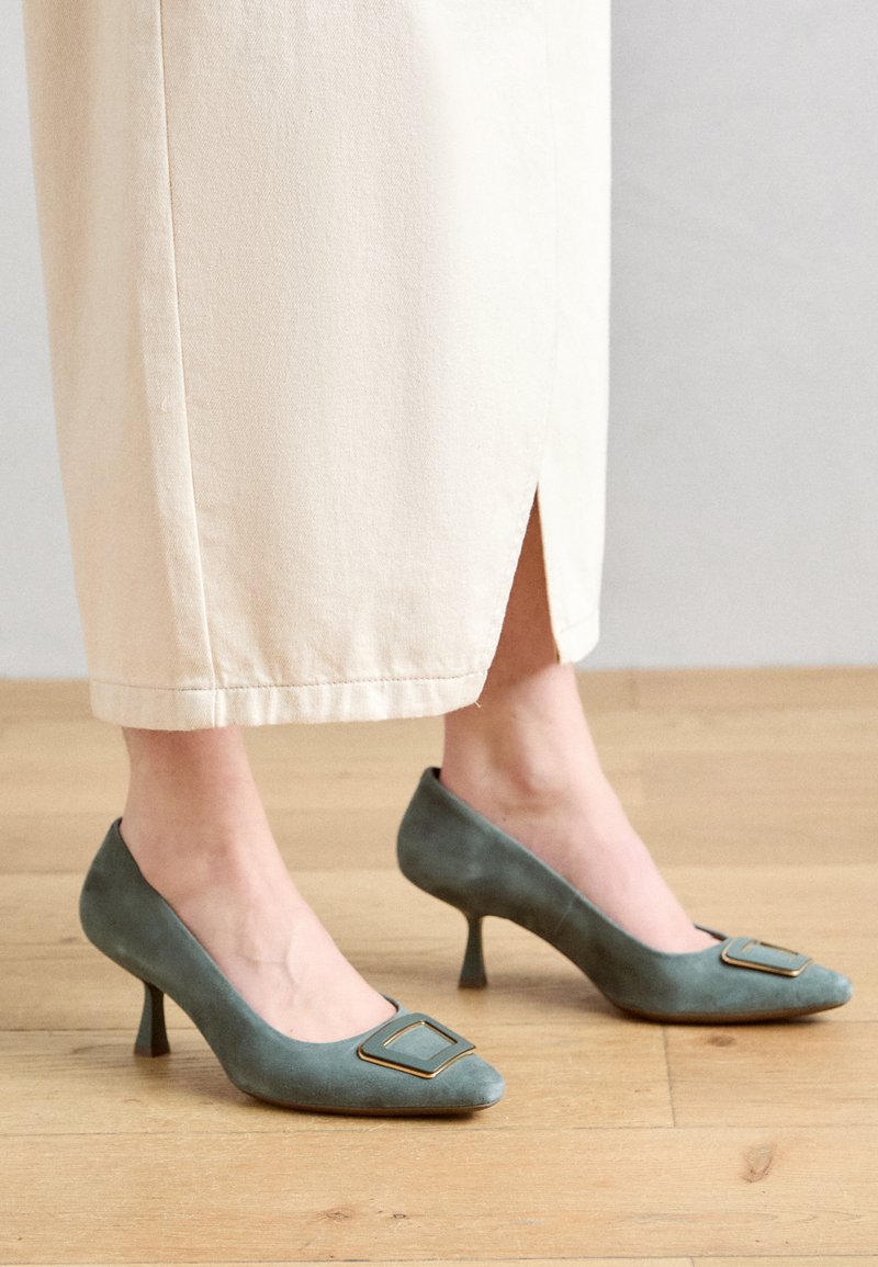 Escarpins Geox Femme Giselda R A - Cuir Avec Talon Kitten