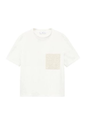Mango DAISY - Print T-shirt - white