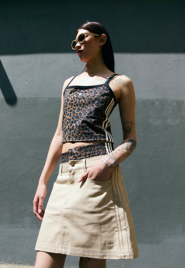 UTILITY - A-line skirt - stone khaki