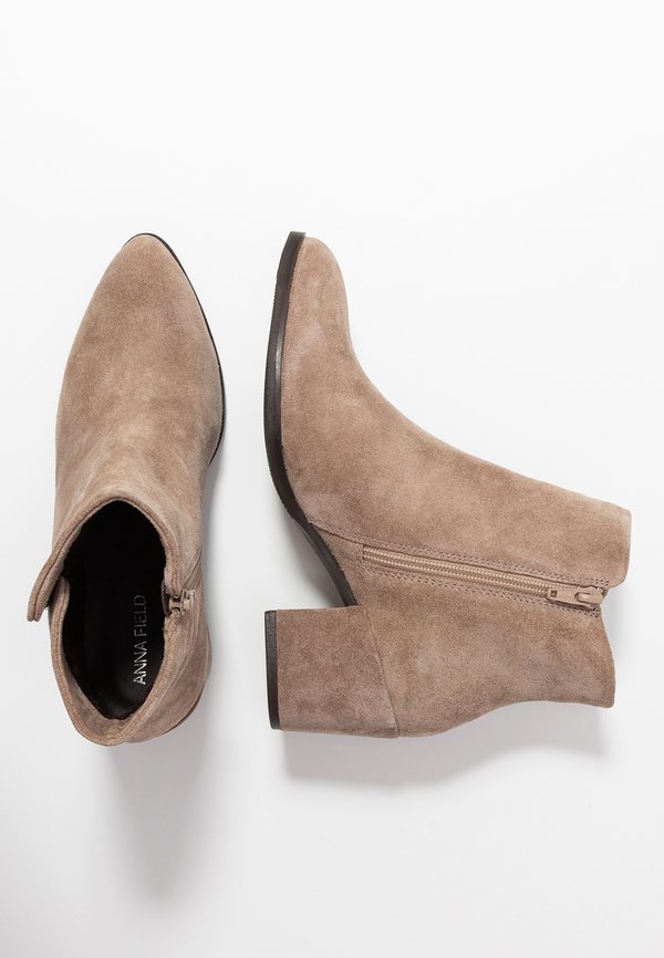 LEATHER  - Ankle boots - beige2