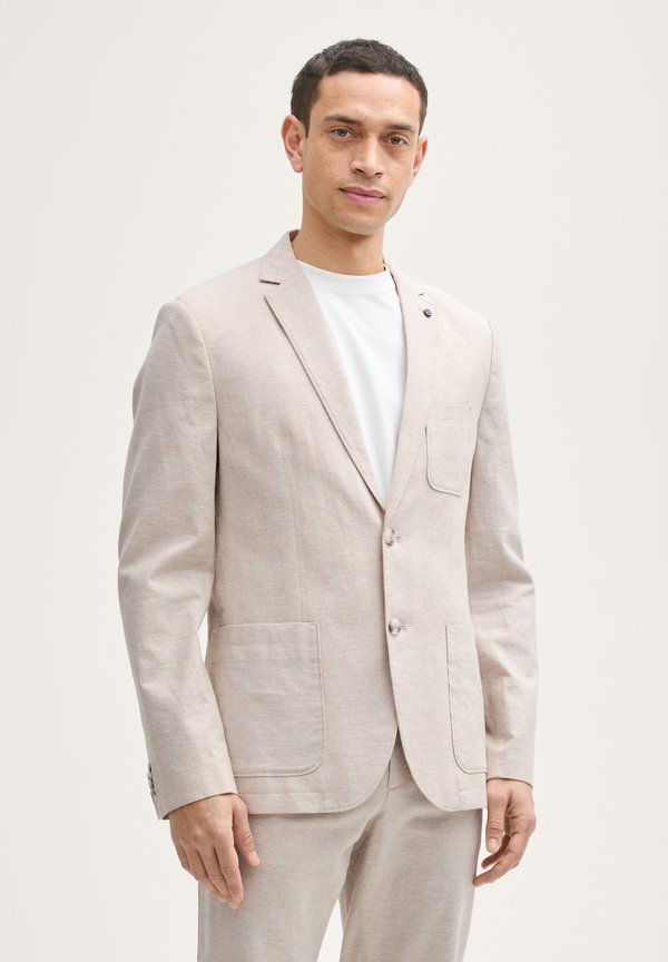 Sakko - silver ecru chambray