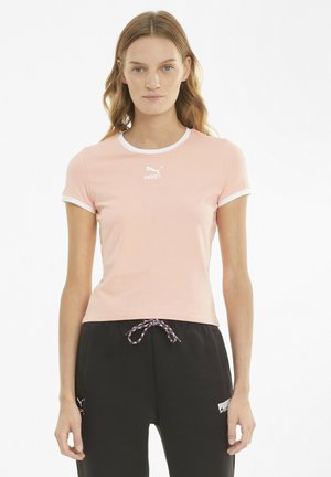 Puma CLASSICS FITTED  - Jednoduché tričko - apricot blush
