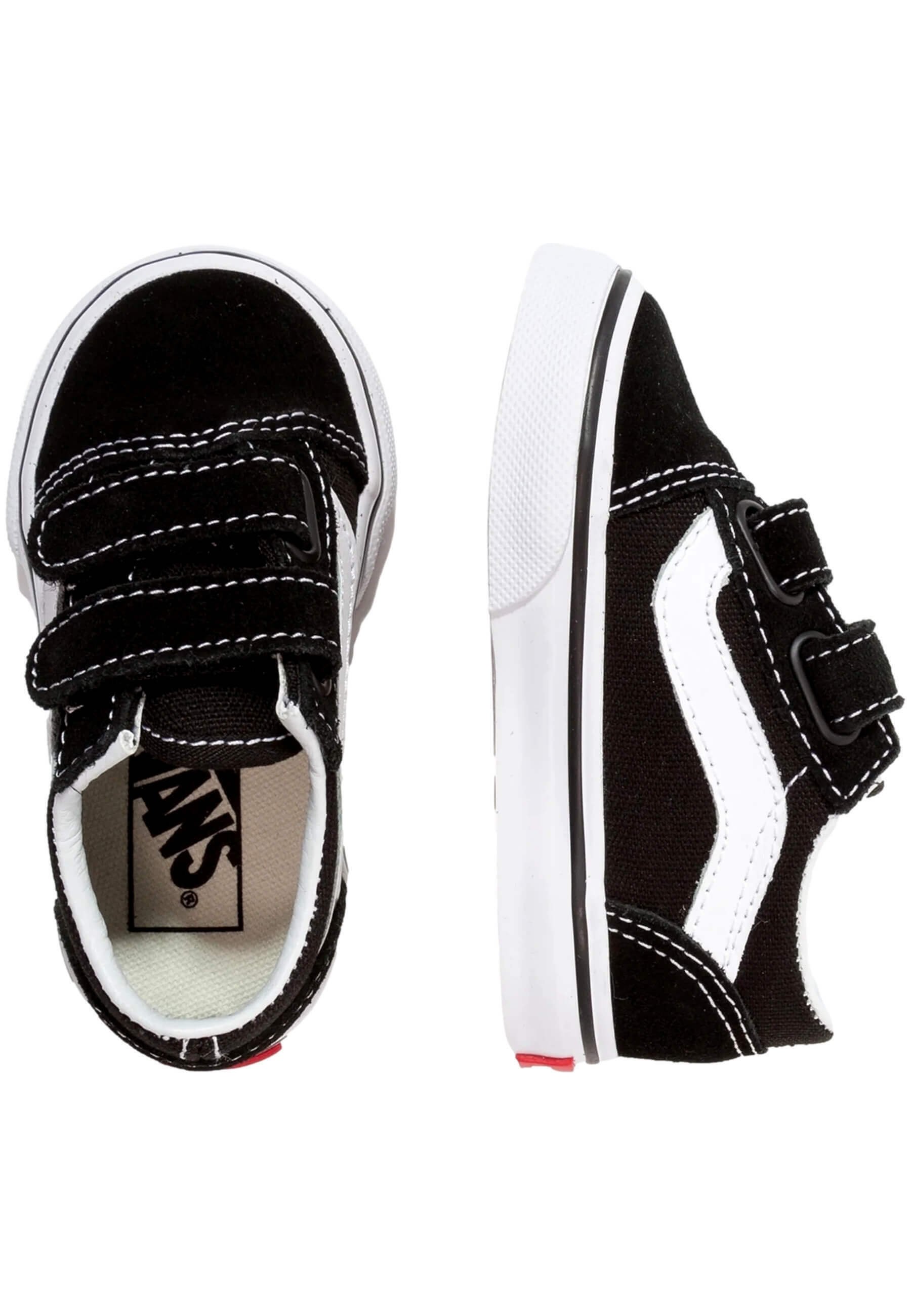 Vans TD OLD SKOOL V UNISEX - Babyschoenen - black/zwart - Zalando.nl