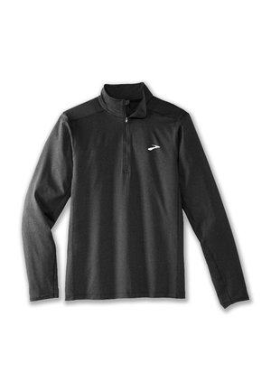 Brooks DASH 1/2 ZIP - Långärmad tröja - htr black