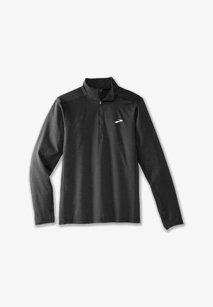 Brooks DASH 1/2 ZIP 2.0 - Tops ar garām piedurknēm - htr black