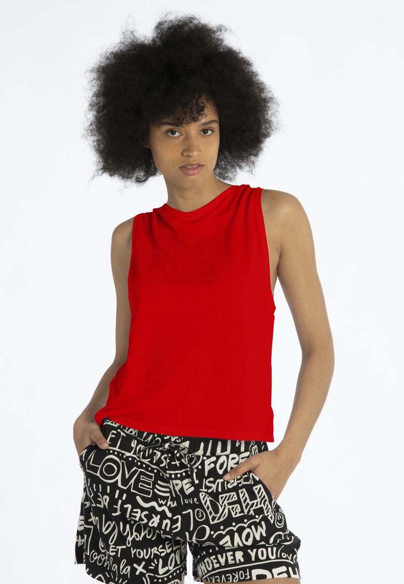 Deha Top - camelia red