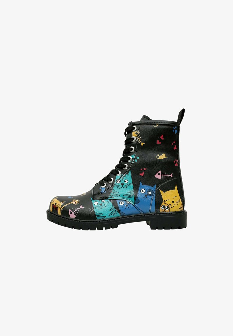 Dogo Lace-up ankle boots - schwarz grün