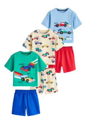 Next, REGULAR FIT - SHORT PYJAMAS 3 PACK . - Pyjama - blue green red ecru race car