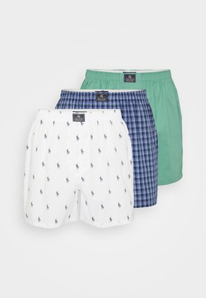 OPEN 3 PACK - Boxershorts - white/green/navy