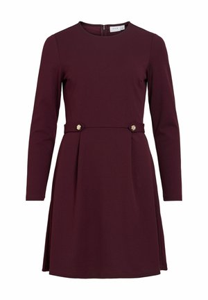 VILA, SHORT DRESS VICLARA LONG SLEEVED - Robe de jour - winetasting
