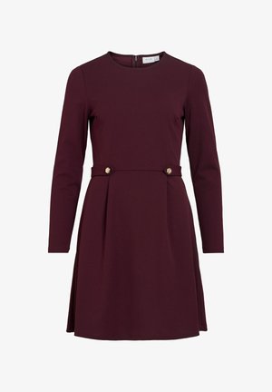 VILA, SHORT DRESS VICLARA LONG SLEEVED - Robe de jour - winetasting