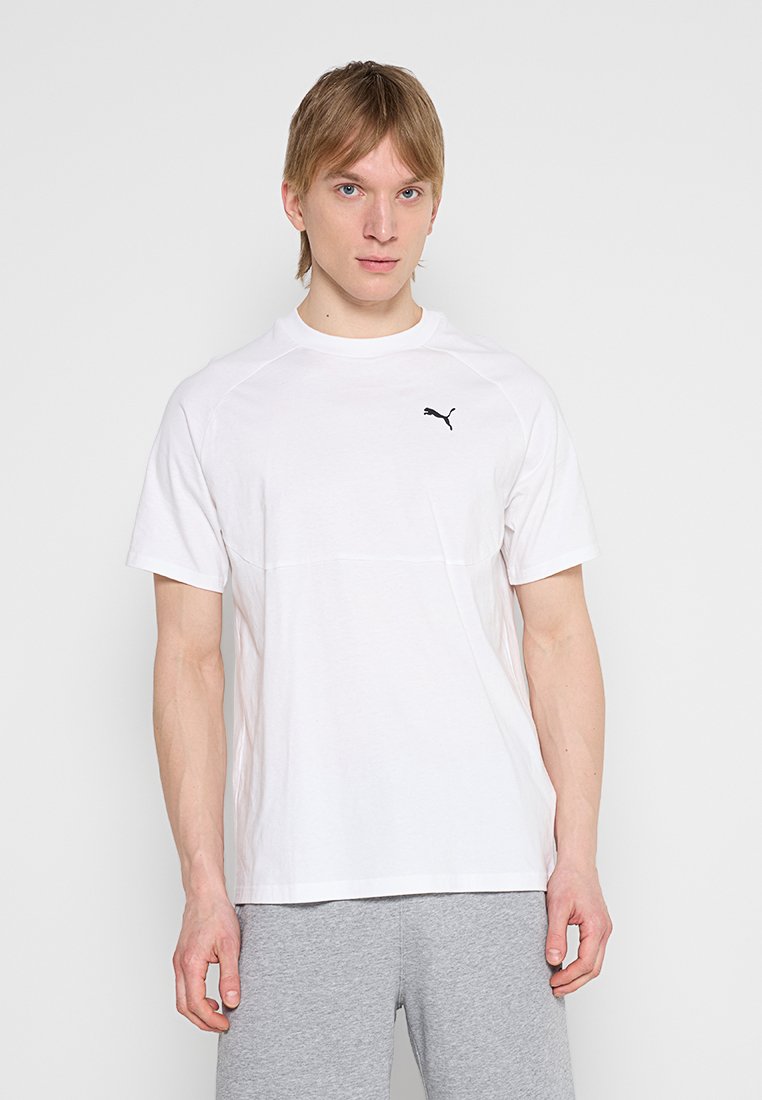 Puma T-shirt basic zilverkleurig