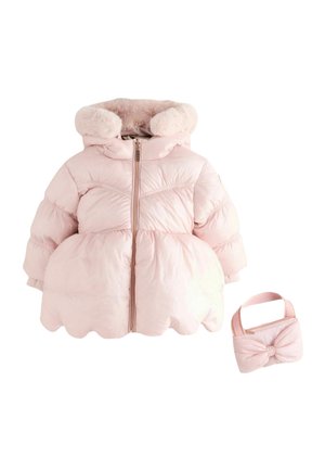REGULAR FIT - SHOWER RESISTANT SCALLOP WITH DETACHABLE BAG - Winter coat - pink