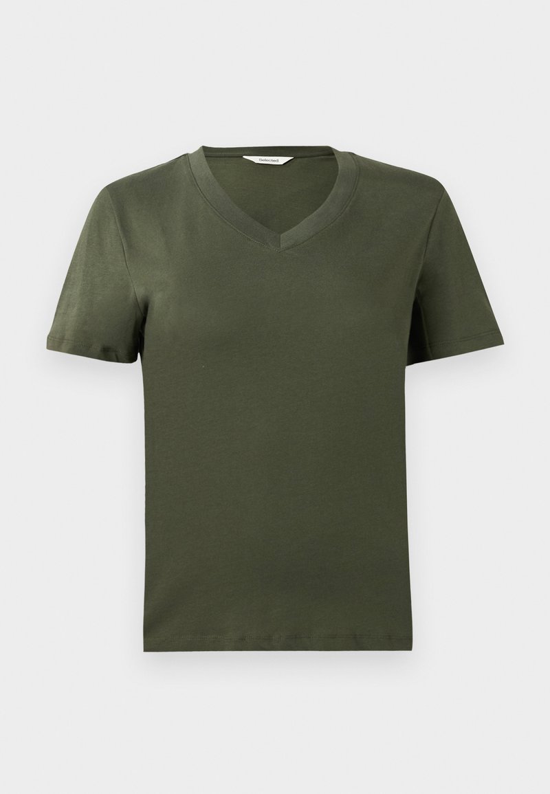 Selected Femme T-Shirt basic grün
