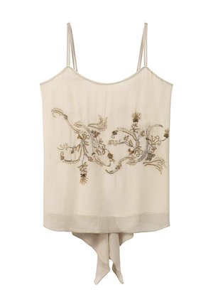 Luisa Cerano, MIT STICKEREI - Top - beige