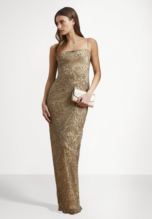 DRESLIE MESH BEADED PALM GOWN - Occasion wear3