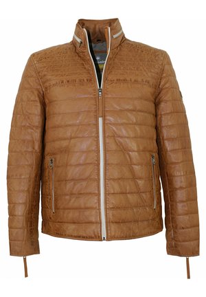 Redpoint STEPHANO - Lederjacke - cognac