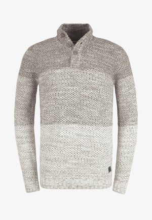 Solid, SDAFTON HEAVY KNIT TROYER - Trui - grey melange