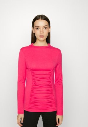 Pieces PCMAXA MOCK NECK - Μπλούζα με μακριά μανίκια - raspberry