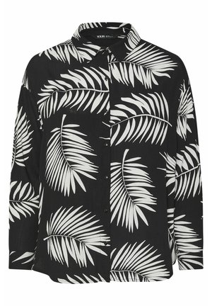 PALM PRINT CRINKLE  - Skjorter - black
