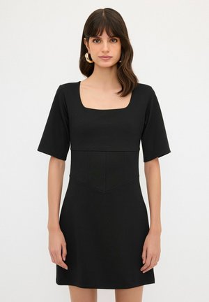 adL SQUARE NECK SHORT SLEEVE - Tubino - black