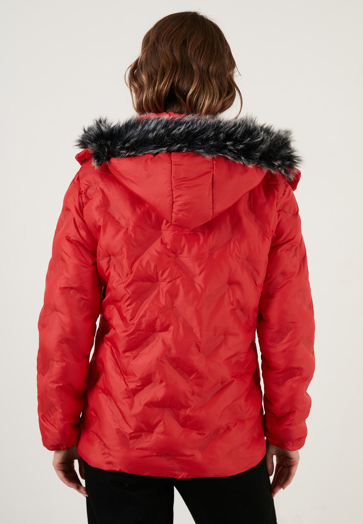 RED by EMP Donna Giacca invernale nera con trapuntatura e