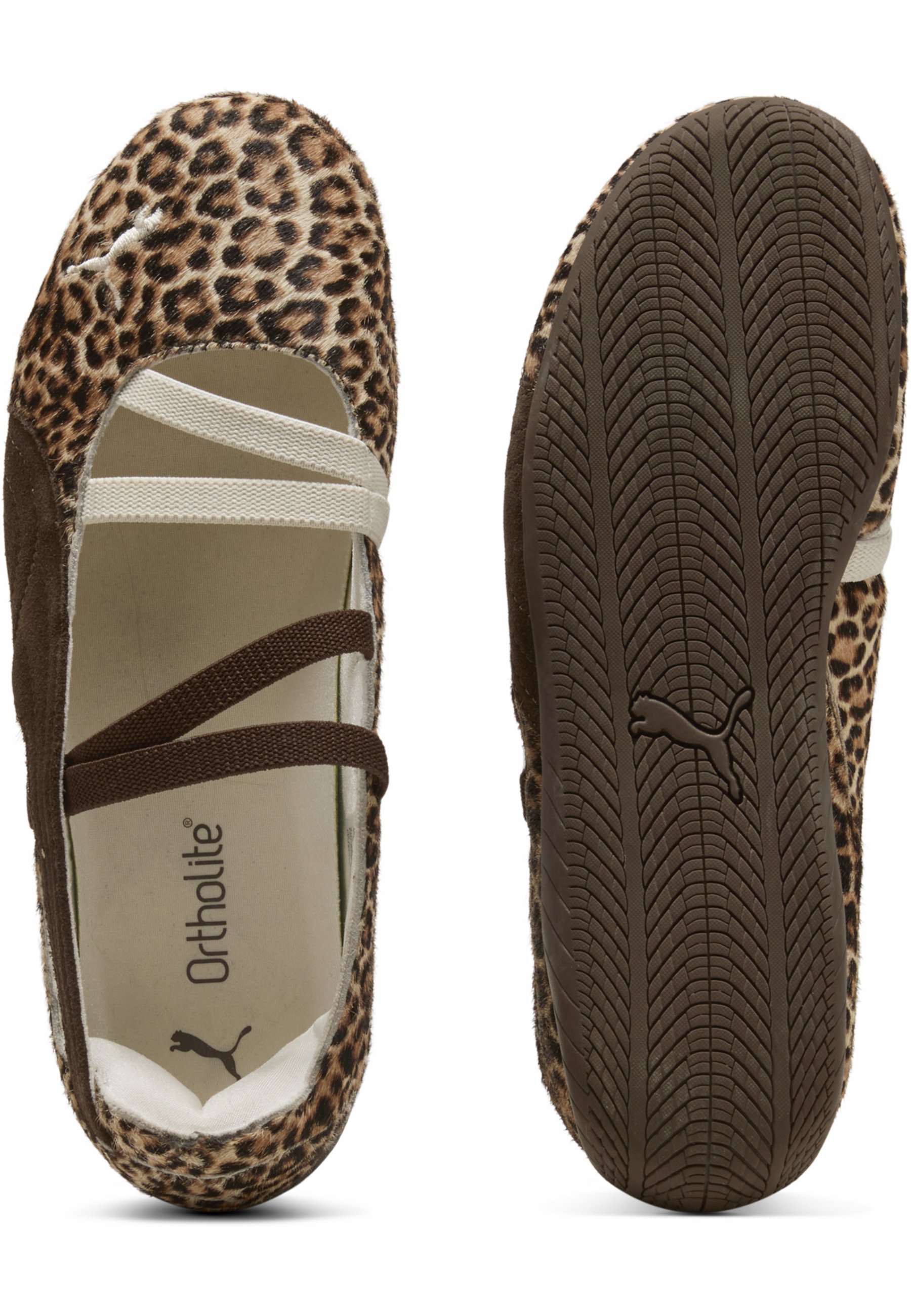 Puma SPEEDCAT BALLET WILD WNS - Balerini - chocolate-warm white