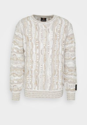 RUNDHALS UNISEX - Jumper - beige/offwhite/grey/brown