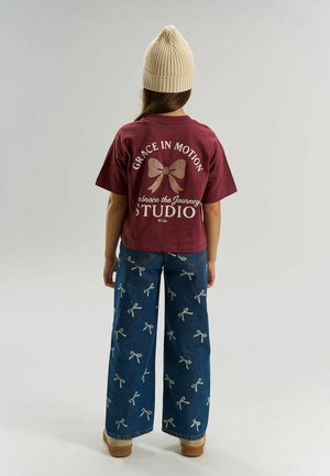 The New, TNVIOLETTA OS S_S TEE - Tričko s potlačou - burgundy tn