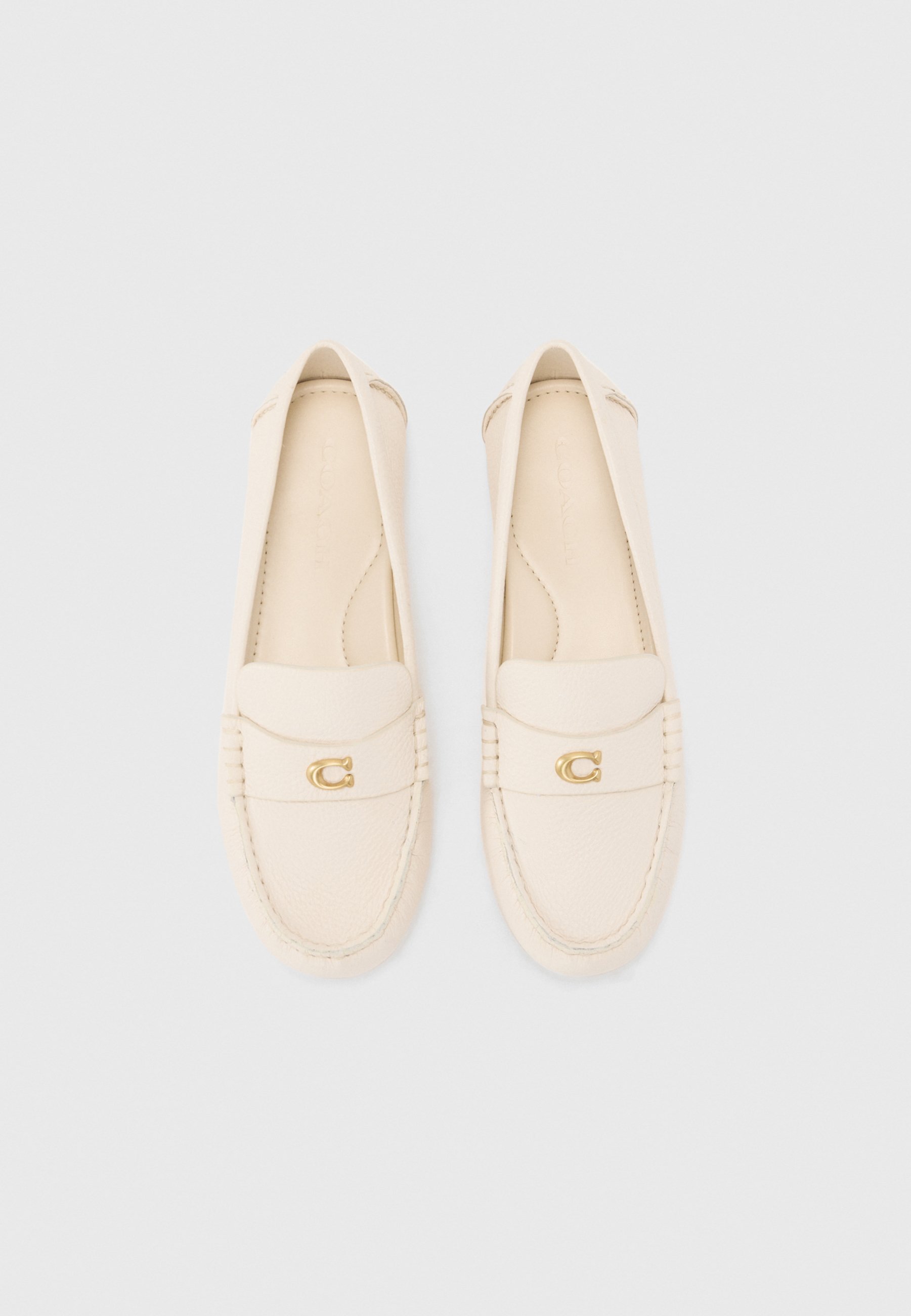 COACH DRIVER - Moccasins - chalk/off-white - Zalando.co.uk