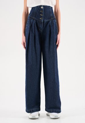 A VITA ALTA - Wide Leg - blu navy