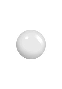 Orbe en céramique blanche avec une surface lisse et brillante, présentant une forme arrondie et sans motifs visibles ni détails supplémentaires.
