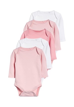 Next, 5 PACK LONG SLEEVE  - Body - pink white