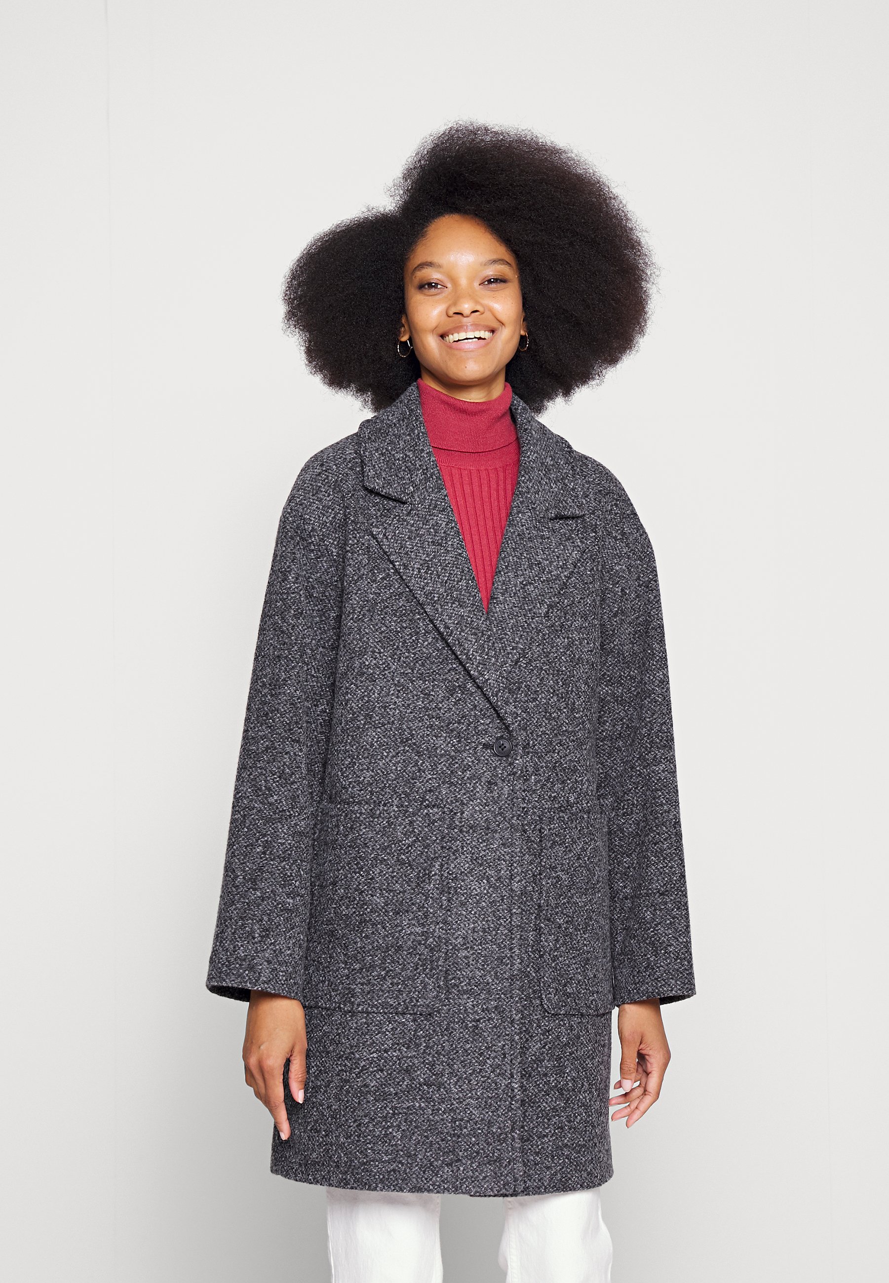 edc by Esprit WORCOATSOL - Mantel - black/zwart - Zalando.nl