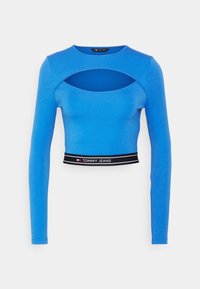 TAPING CUT OUT - T-shirt à manches longues - meridian blue