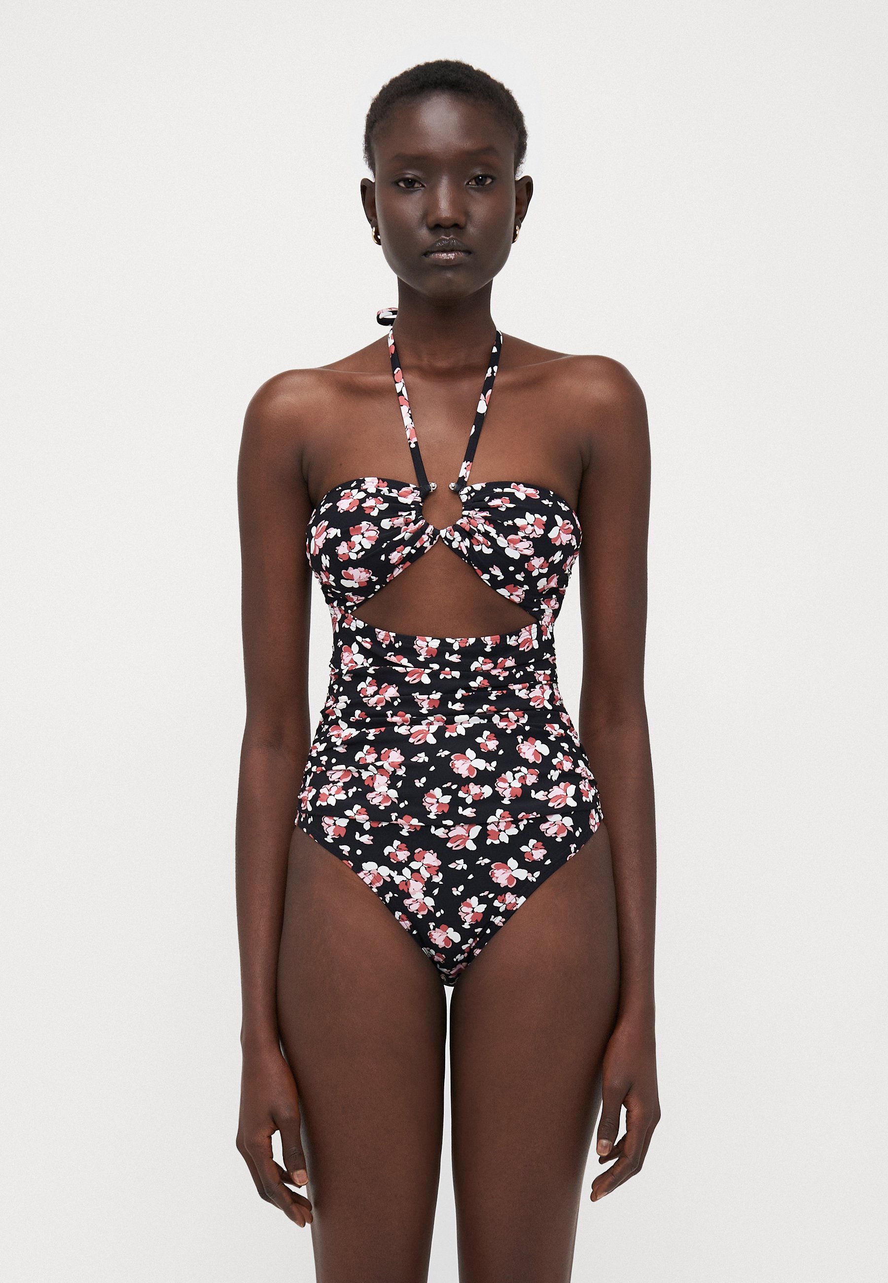 Elisabetta Franchi WOMENS SWIMSUIT - Swimsuit - sabbia/nero