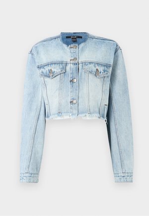 Ksubi TORN OFF CROP TRUCKER VAPOUR - Τζιν μπουφάν - dark blue