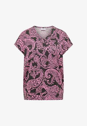 Cecil, T-SHIRT WITH V-NECK AND PRINT, khaki