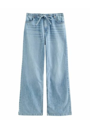 New Look, MID TIE WAIST - Flared Jeans - blue