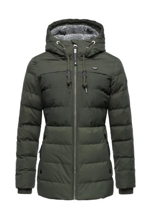 Winterjacke - dark olive