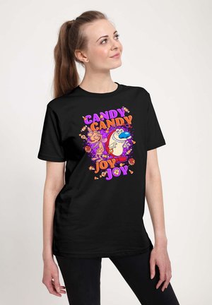 THE REN STIMPY SHOW CANDY - T-Shirt print - black