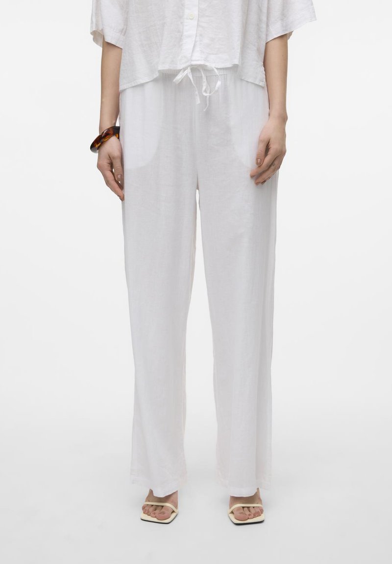 Vero Moda - VMLINN PANTS - Stoffhose - snow white, Vergrößern