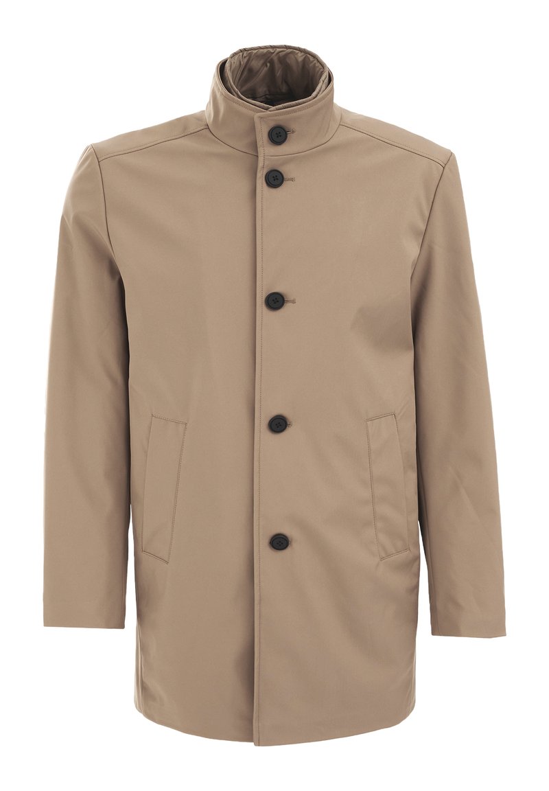 WE Fashion Halflange jas lichtbruin WE Fashion Halflange jas lichtbruin