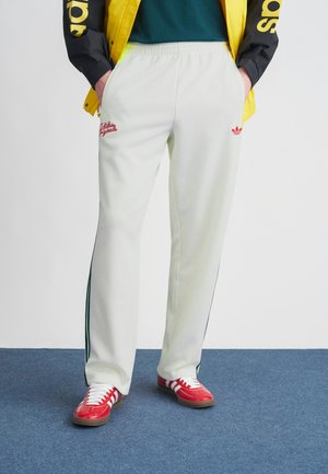 TRACK PANT - Tréningruha alsók - off white/collegiate green