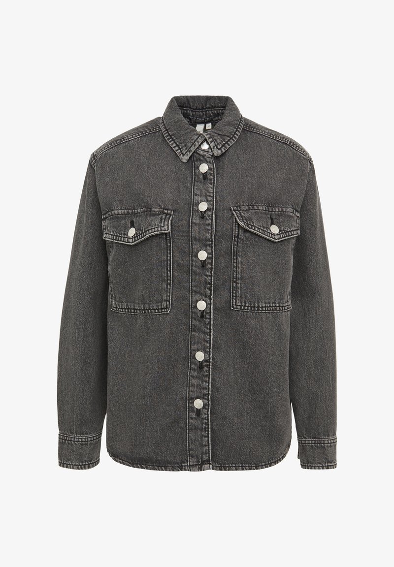 Dunkelgraue Jeansjacke Graue Jeansjacke Outfit Jeansjacke