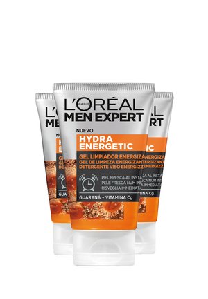 DETERGENTE VISO ENERGIZZANTE IN GEL HYDRA ENERGETIC, DETERGE, ENERGIZZA, RISVEGLIA IMMEDIATAMENTE LA PELLE, ARRICCHITO CON GUARANÀ E VITAMINA C, 100 ML - 3 PACK - Detergente - trasparente